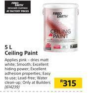 Builders Warehouse Fired Earth 5Ltr Ceiling Paint offer