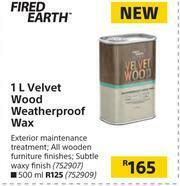 Builders Warehouse Fired Earth 1Ltr Velvet Wood Weatherproof Wax offer