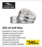 Builders Warehouse Fired Earth 350ml Soft Wax-Each offer