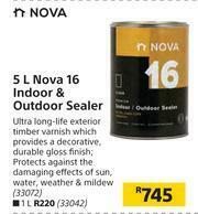 Builders Warehouse Nova 5Ltr Nova 16 Indoor & Outdoor Sealer offer