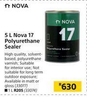 Builders Warehouse Nova 5Ltr Nova 17 Polyurethane Sealer offer