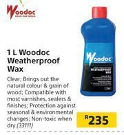 Builders Warehouse Woodoc Weatherproof Wax-1Ltr offer