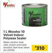 Builders Warehouse Woodoc 1Ltr Woodoc 10 Velvet Indoor Polywax Sealer offer