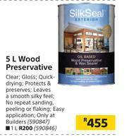 Builders Warehouse Silk Seal 5Ltr Wood Preservative offer