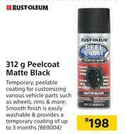 Builders Warehouse Rust-Oleum 312g Peelcoat Matte Black offer