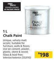 Builders Warehouse Fired Earth 1L Chalk Paint offer