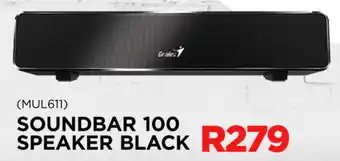 Matrix Warehouse Genius Soundbar 100 Speaker Black offer