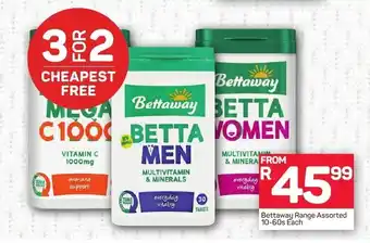 Bettaway Range Assorted 10-60s each