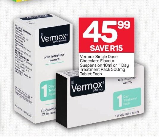 Price Of Vermox At Clicks