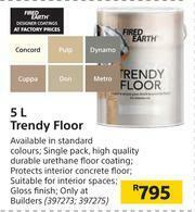 Builders Warehouse Fired Earth 5L Trendy Floor offer