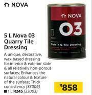 Builders Warehouse Nova 5L 03 Quarry Tile Dressing offer