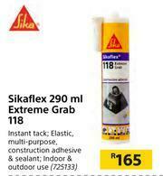 Builders Warehouse Sikaflex Extreme Grab 118-290ml offer