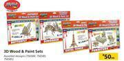 Builders Warehouse Crazy Crafts 3D Wood & Paint Sets-Each offer