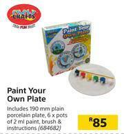 Builders Warehouse Crazy Crafts Paint Your Own Plate offer