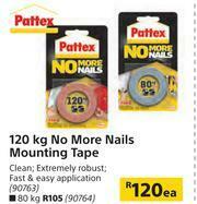 Builders Warehouse Pattex 120Kg No More Nails Mounting Tape-Each offer