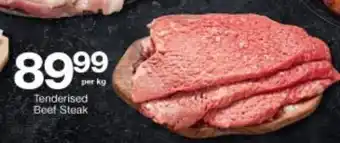 Tenderised Beef Steak per kg