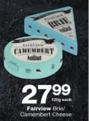 Fairview Brie / Camembert Cheese 125g each