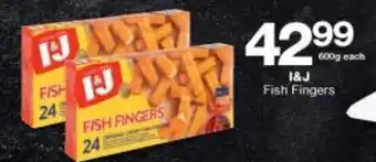 Checkers Liquor Shop I&J Fish Fingers 600g offer