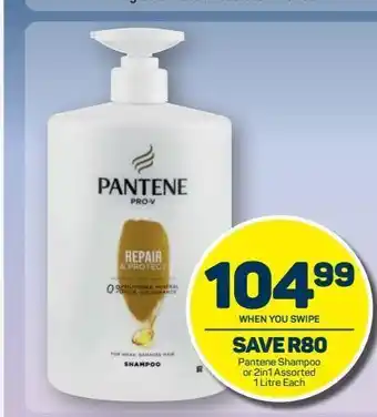 Pick n Pay Pantene shampoo or 2in 1 assorted offer