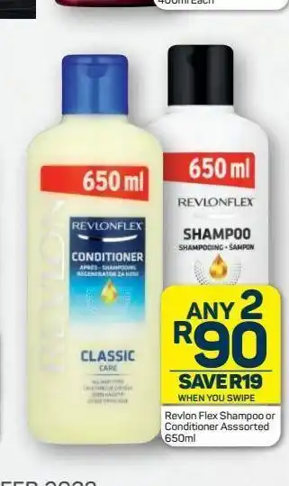 Pick n Pay Revlon flex shampoo or conditioner assorted offer