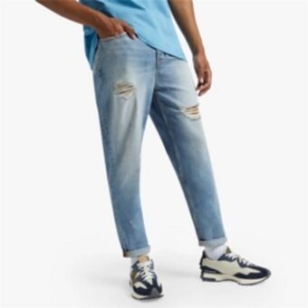 Sportscene Redbat men's medium blue straight leg jeans offer
