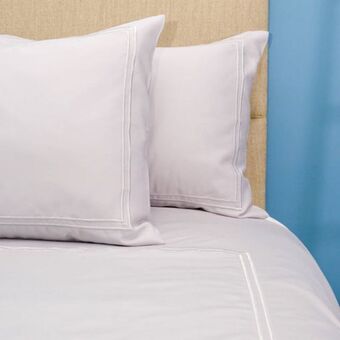 Whitehouse Exclusive collection 1000 thread count cotton rich two line satin stitch duvet cover set - silver offer
