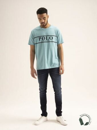 Polo Men dark wash moscow skinny leg denim offer