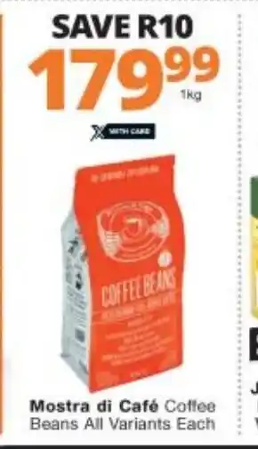 Mostra di Cafe Coffee Beans All Variants each