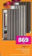 Game Mainstays 6 mm pvc folding door-each offer