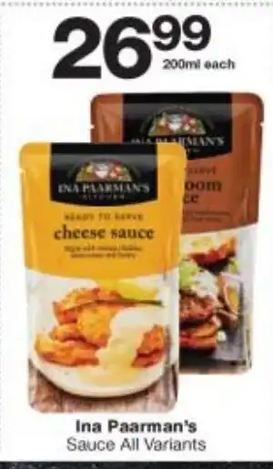 Ina Paarman's Sauce All Variants 200ml each