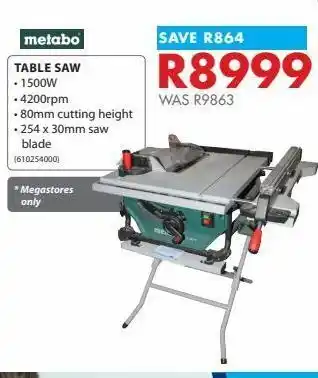 Table saw metabo
