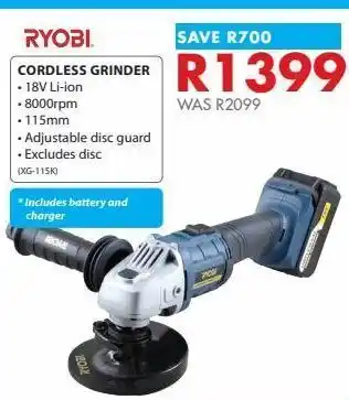 Chamberlain Grinder ryobi offer