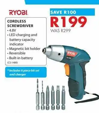 Chamberlain Screwdriver without cable ryobi offer