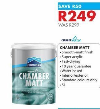 Chamberlain Paint offer