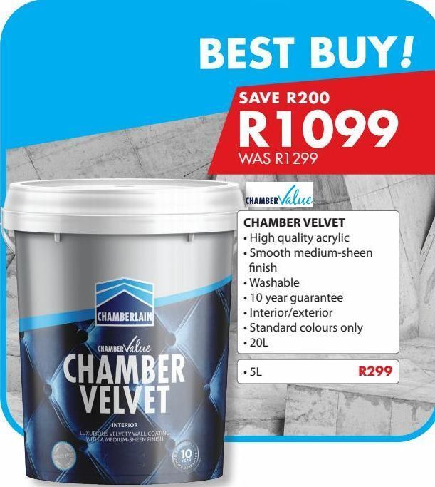 Paint offer at Chamberlain