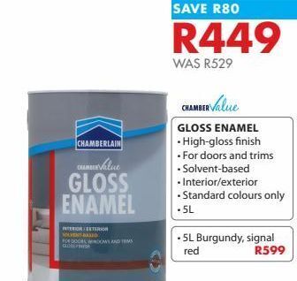 Chamberlain Paint offer