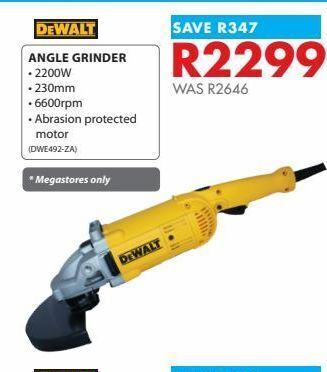 Chamberlain Angle grinder dewalt offer