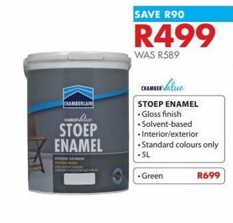 Chamberlain Enamels offer