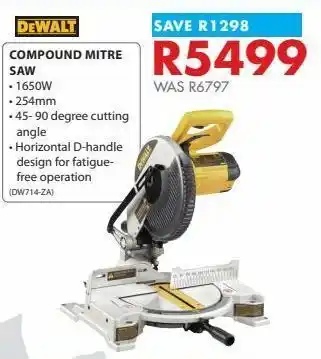 Chamberlain Miter saw dewalt offer