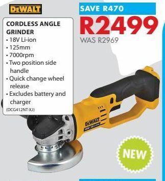 Chamberlain Angle grinder dewalt offer