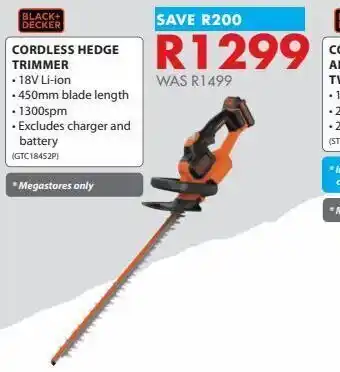 Chamberlain Hedge trimmer black & decker offer