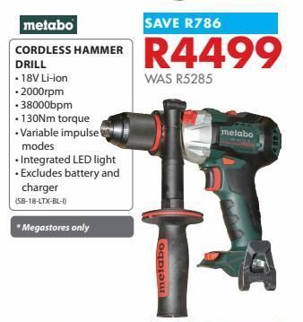 Hammer-drill metabo
