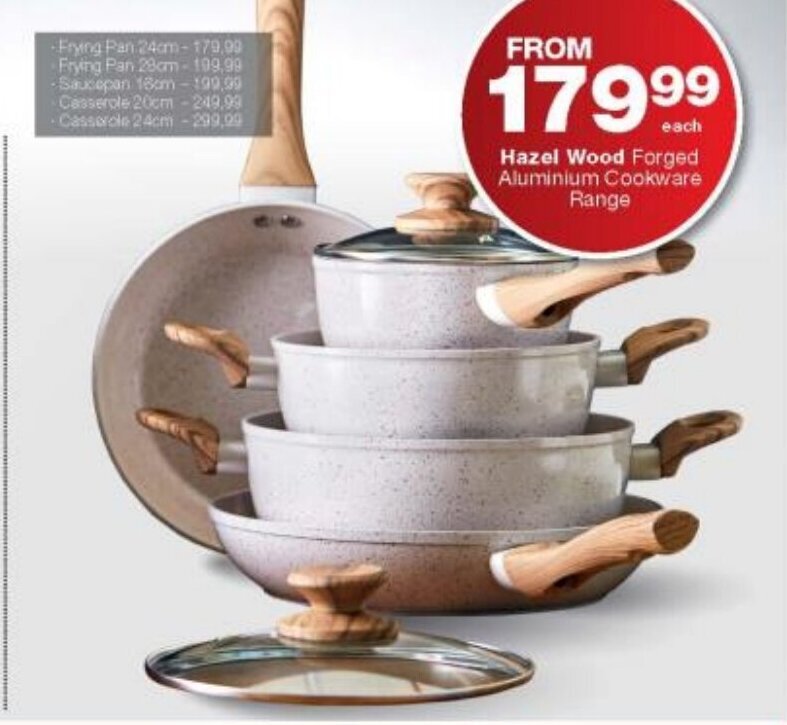 Hazel Wood Aluminum Cookware Range Frying Pan 24cm offer at