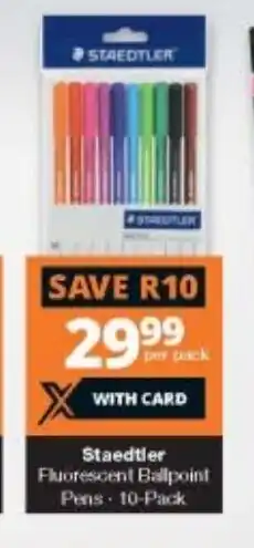 Steadtler Fluorescent Ballpoint Pens 10 Pack