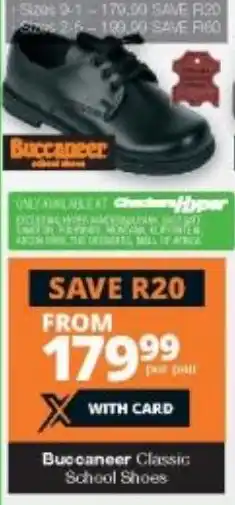 Checkers Liquor Shop Buccaneer Classic School Shoes offer
