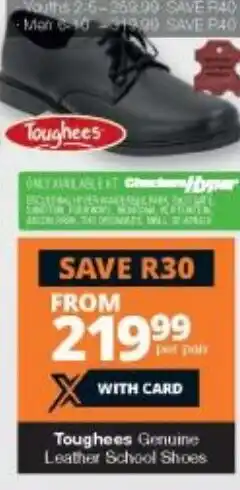 Toughees Genuine Leather School Shoes