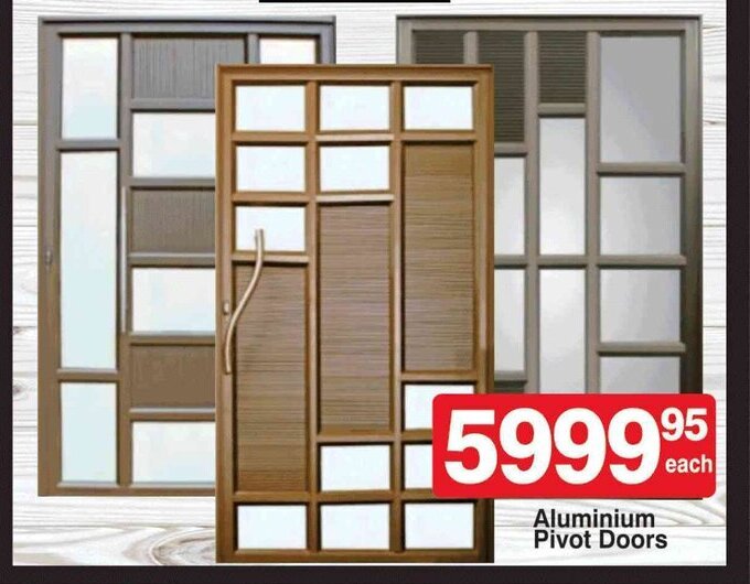 Aluminum Pivot Doors offer at Easy Build