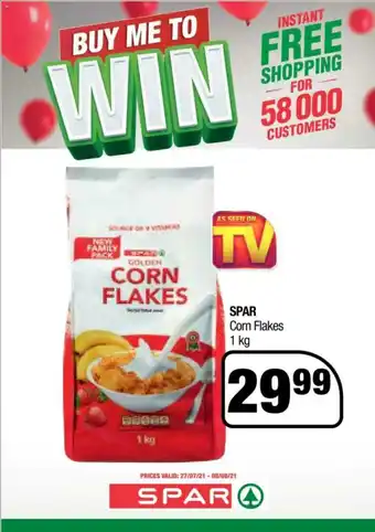 Spar Spar Cornflakes 1kg offer