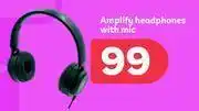 PEP Amplify headphones with mic offer