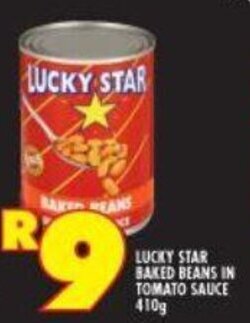 Shoprite Lucky Star Baked Beans in Tomato Sauce 410g offer